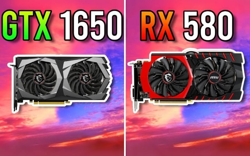 So sánh tổng quan thông số kỹ thuật: RX 580 vs GTX 1650