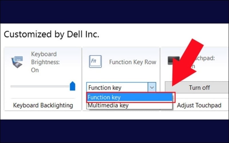 Chuyển đổi giữa Function Key hoặc Multimedia Key