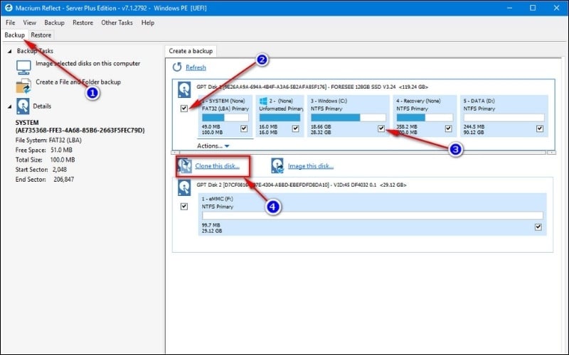 Clone dữ liệu để giữ nguyên các ứng dụng và dữ liệu hiện có
