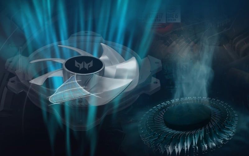 Tản nhiệt AeroBlade giúp máy mát nhanh, giữ hiệu năng ổn định khi tải nặng