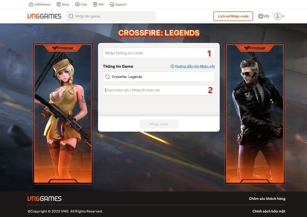 Hướng dẫn chi tiết cách nhập code Crossfire: Legends VNG - GEARVN