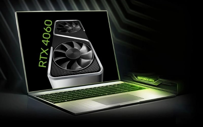 Laptop RTX 4060 được trang bị vi xử lý đồ họa NVIDIA GeForce RTX 4060