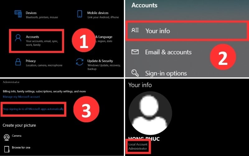 Cách thoát hoàn toàn Microsoft trên Windows 10 bằng cách chuyển sang Local Account