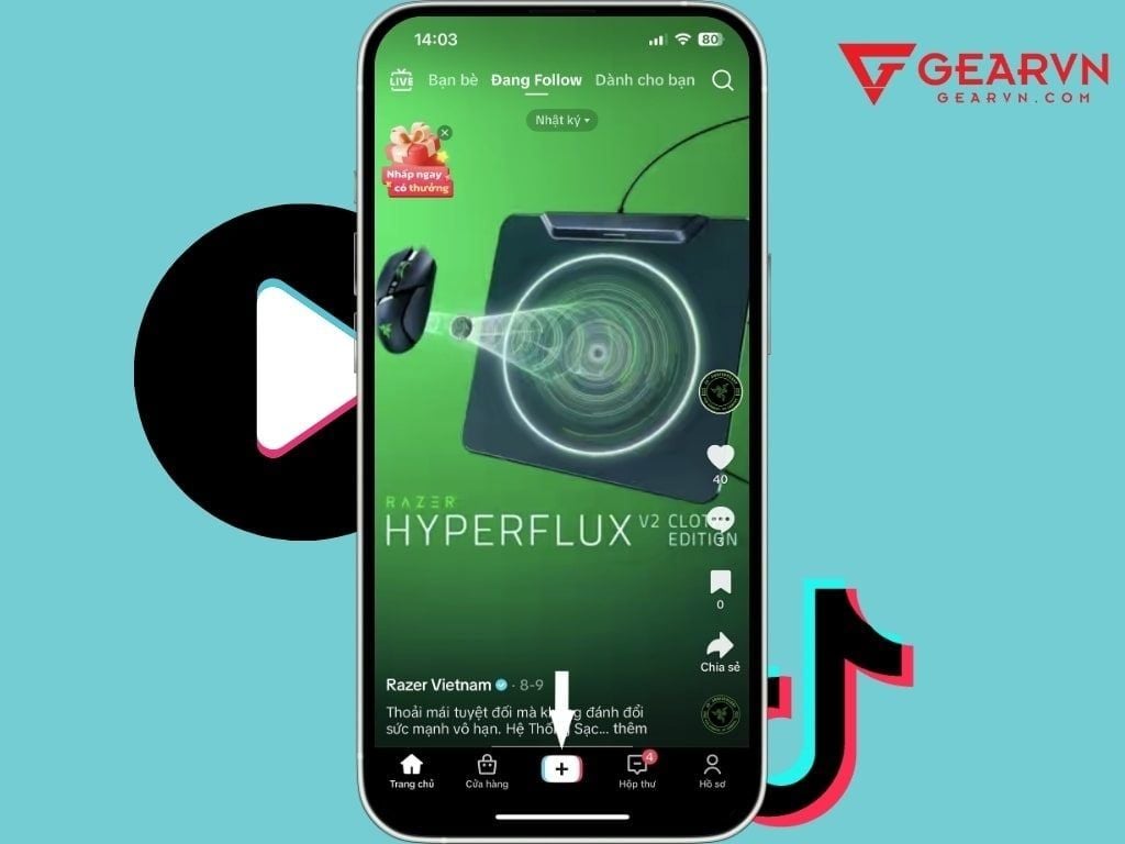 Cách đăng tải 2 ảnh chèn lyric nhạc lên TikTok - GEARVN