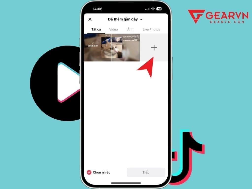 Cách đăng tải 2 ảnh chèn lyric nhạc lên TikTok - GEARVN