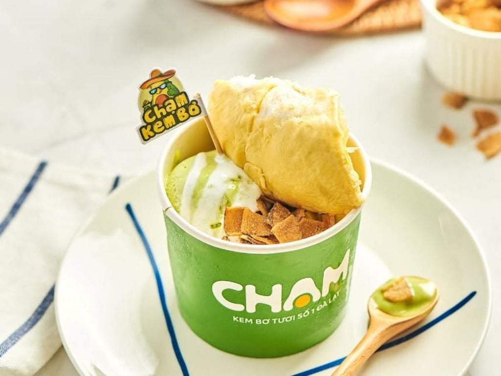 biến tấu kem bơ sầu riêng