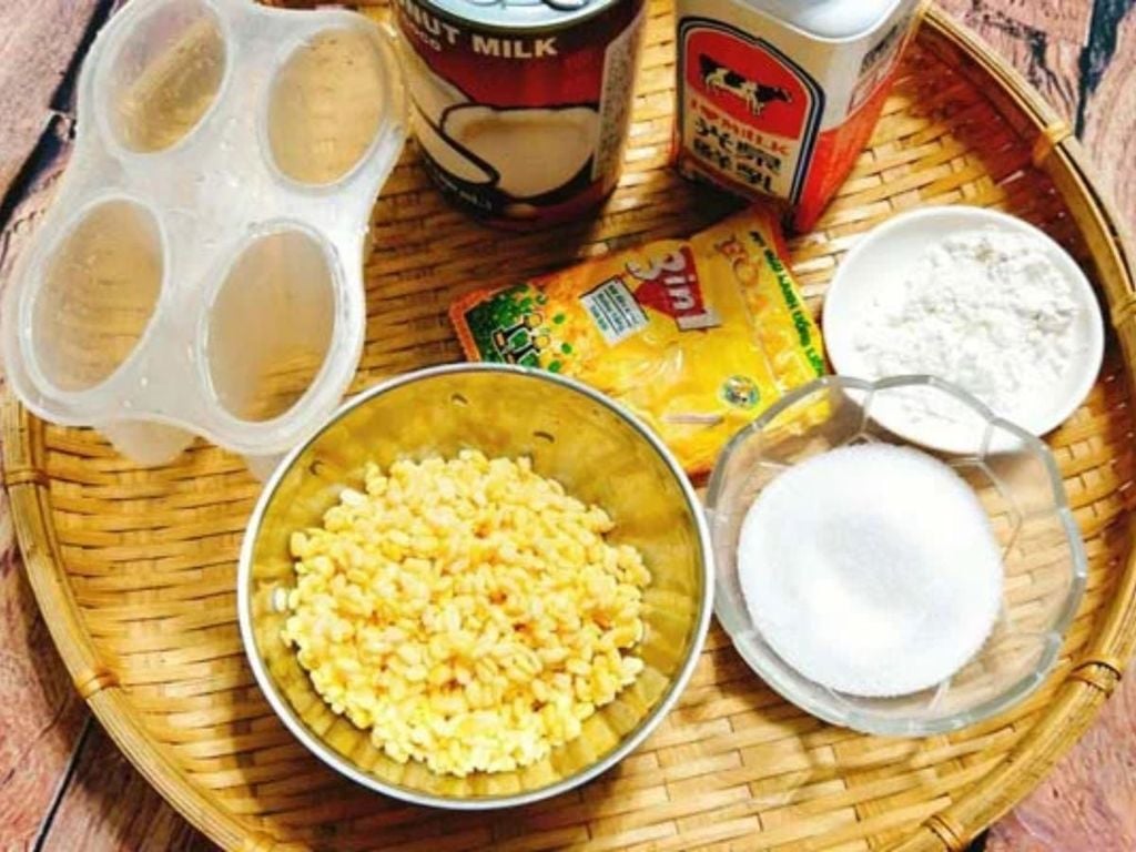 nguyên liệu làm kem đậu xanh dẻo