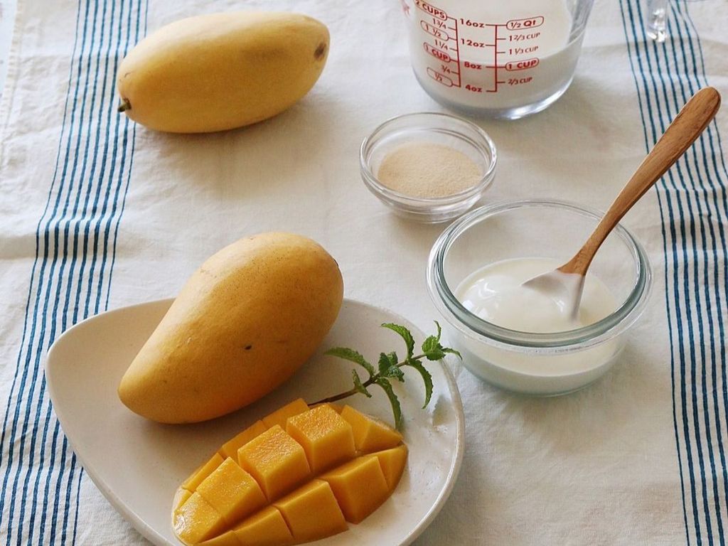 nguyên liệu làm kem xoài