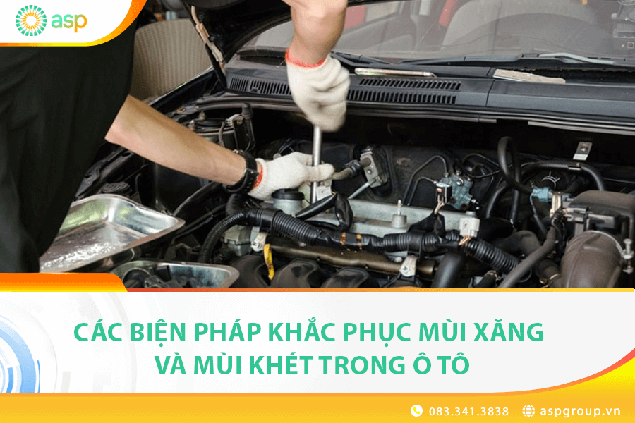 xe có mùi xăng do đâu