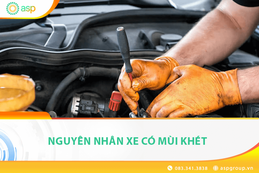 xe có mùi xăng do đâu