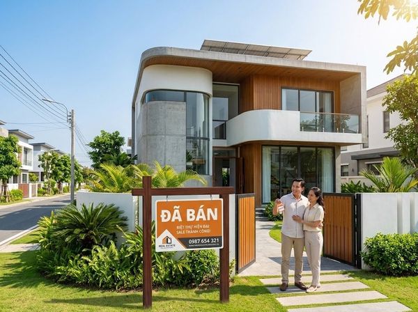 Ngôi nhà biệt thự Việt Nam treo biển đã bán nhanh chóng nhờ tiện ích cao cấp.