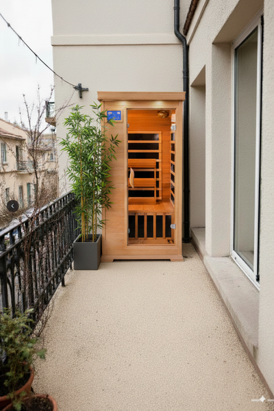 Sauna Cabin ngoài ban công