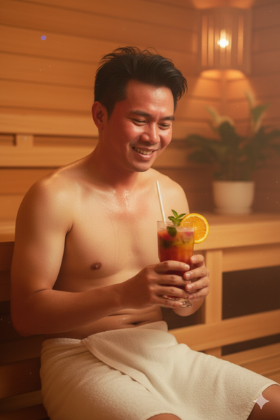 Xông hơi xong, bạn sẽ uống gì?