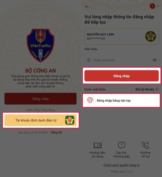 Hướng dẫn chi tiết cách liên kết VNeID với VNeTraffic