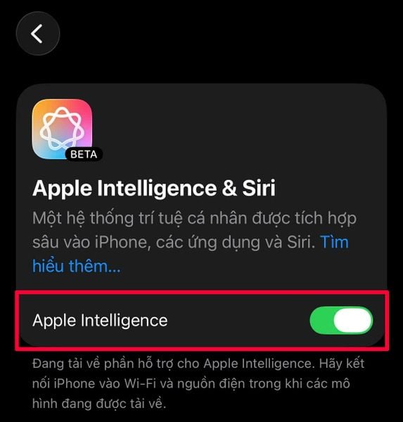 Cách bật Apple Intelligence tiếng Việt trên iPhone