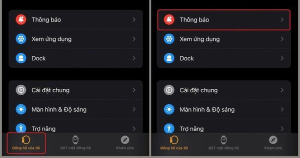 Apple Watch Không Hiện Thông Báo