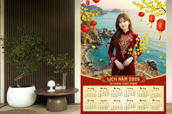 Cách tạo lịch Tết bằng AI đồng dấu cá nhân