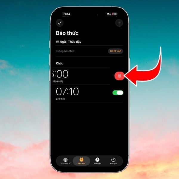 Cách tắt báo thức iPhone bằng ứng dụng Sức khỏe