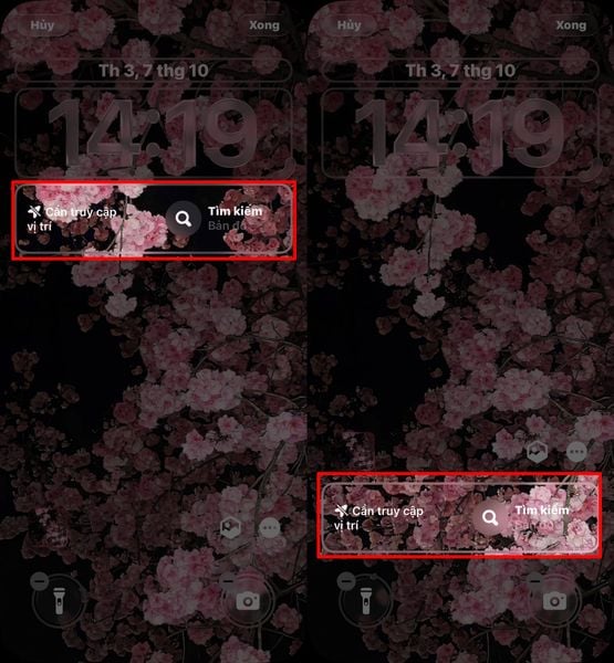 Hướng dẫn cách chuyển tiện ích xuống dưới màn hình khóa iPhone