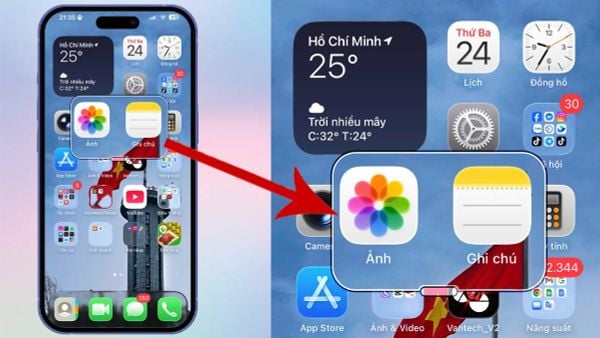 khắc phục iPhone bị nhảy ô vuông xanh