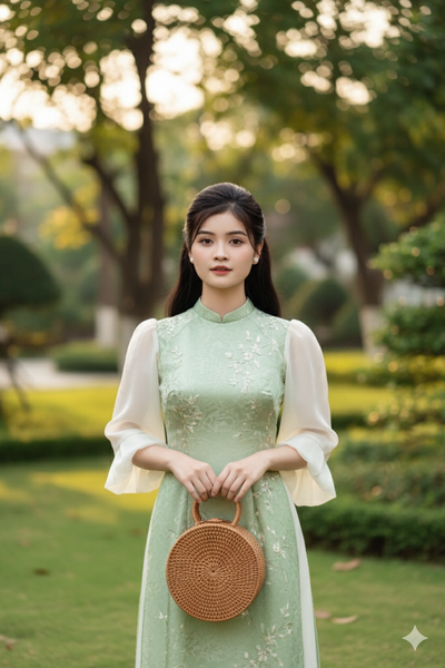 Câu lệnh tạo ảnh mặc áo dài đón xuân bằng Gemini