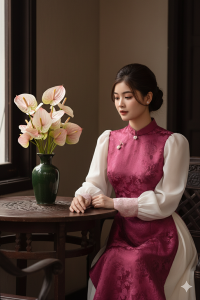 Câu lệnh tạo ảnh mặc áo dài đón xuân bằng Gemini