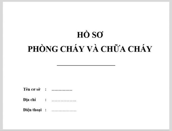hồ sơ pccc