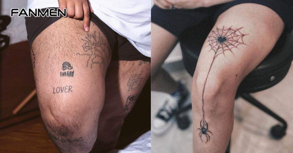 Các hình xăm nhỏ đẹp cho nam ở đùi 7