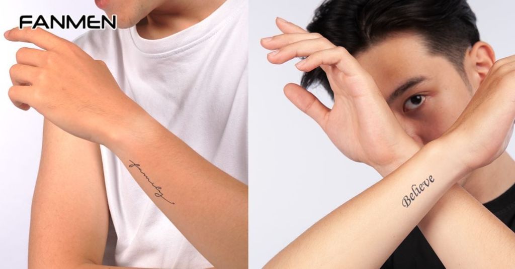 Hình xăm chữ ở cổ tay