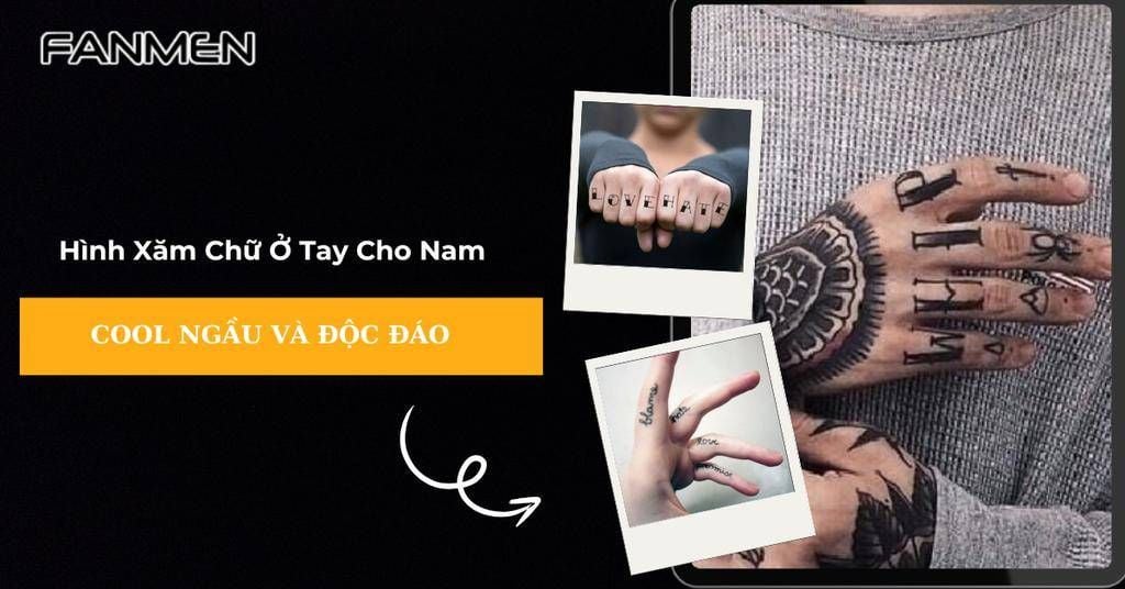 Hình xăm chữ ở tay cho nam