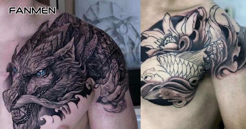 Hình xăm động vật ở vai cho nam 10