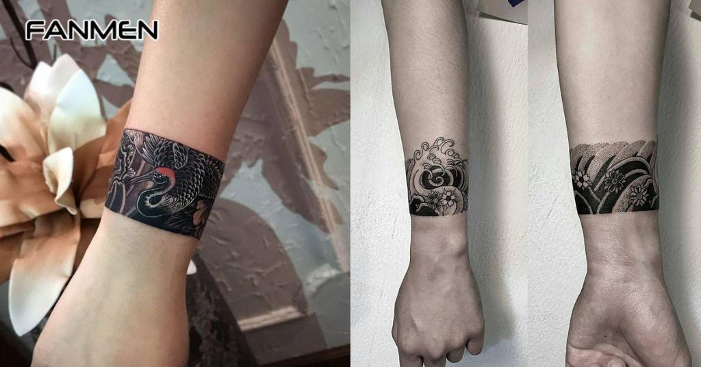 Hình xăm cổ tay hoa văn