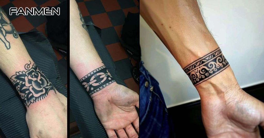 Hình xăm cổ tay hoa văn