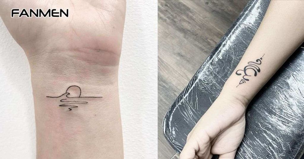 Hình xăm nhỏ ở cổ tay nam