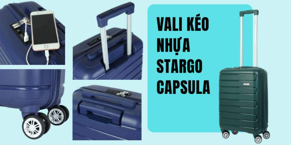 Vali kéo nhựa Stargo Capsula