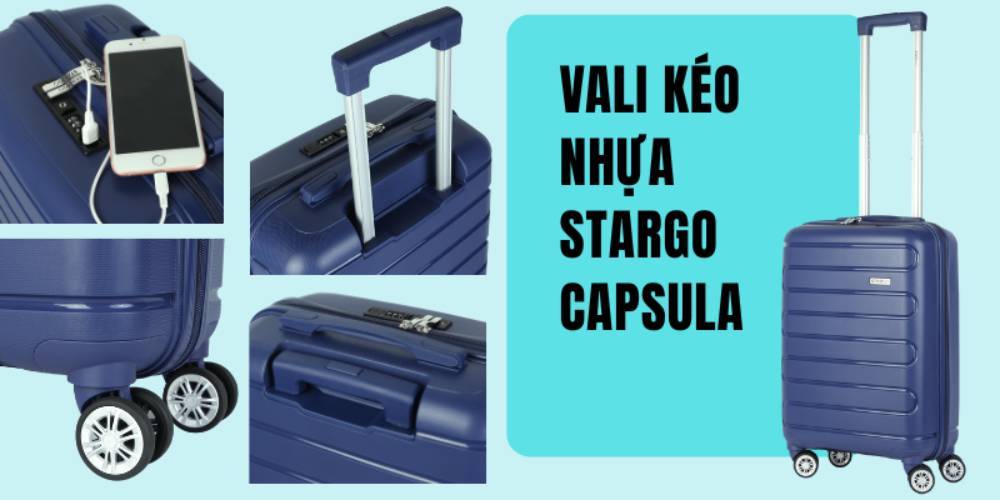 Vali kéo nhựa STARGO Capsula