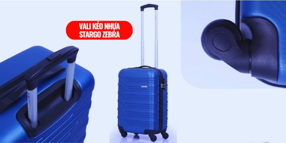 Vali kéo nhựa STARGO Zebra