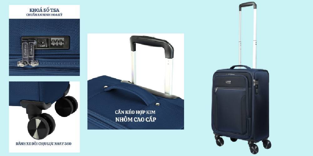 Vali kéo vải STARGO Intens