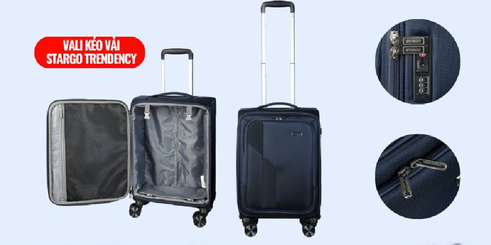 Vali kéo vải STARGO Trendency