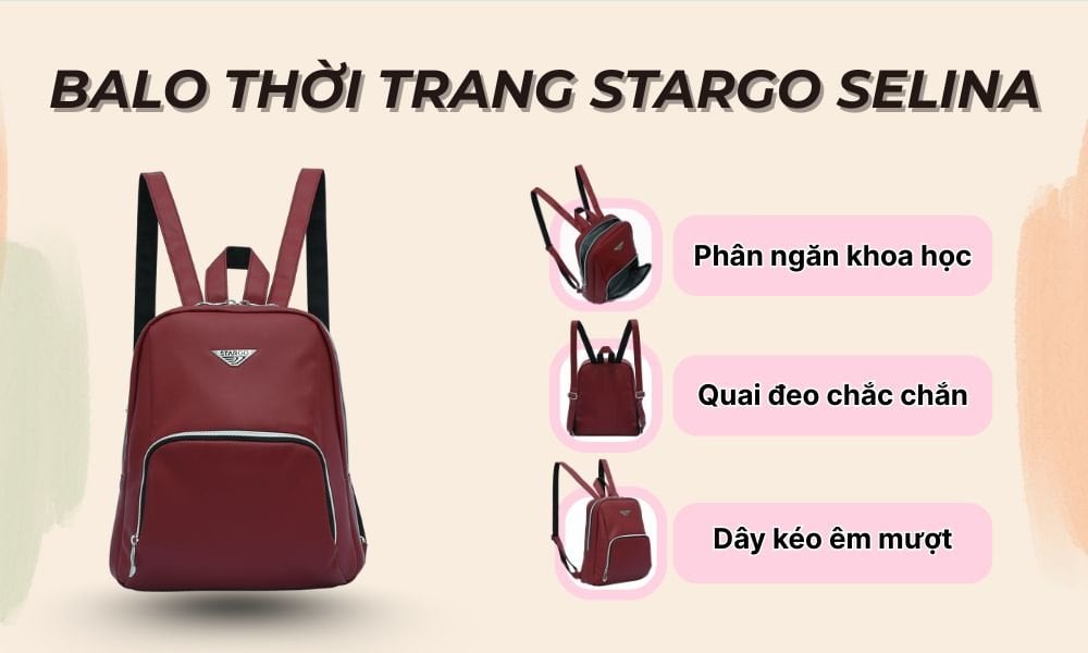 Balo thời trang Stargo Selina (Ảnh: Stargo.vn)