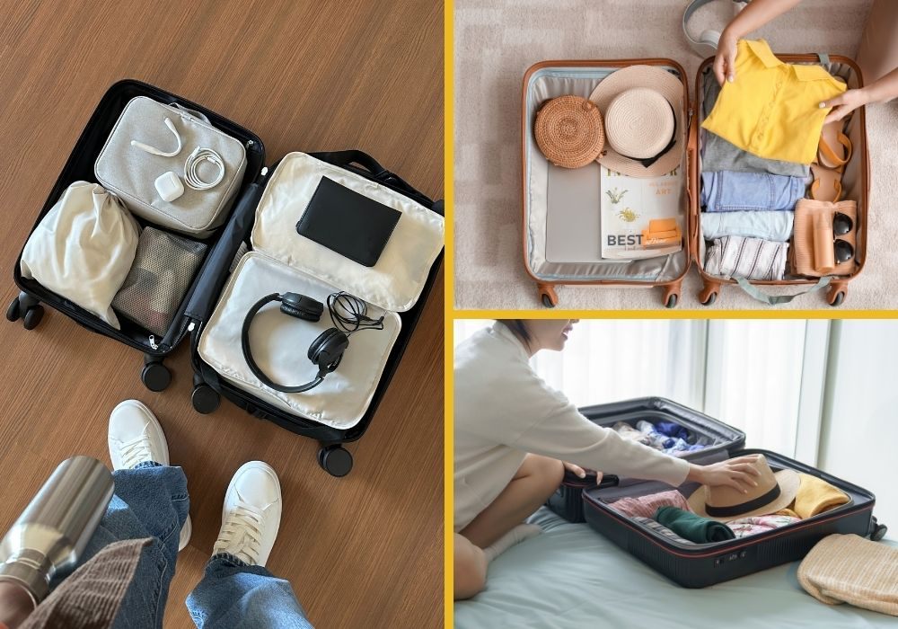 (Mẹo sắp xếp hành lý trong balo để không bị tính thêm cước Ảnh: Stargo.vn)