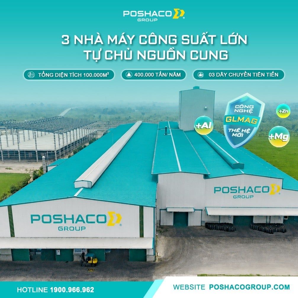 Poshaco Group – Doanh Nghiệp Sản Xuất Tôn Hệ Sinh Thái Khép Kín