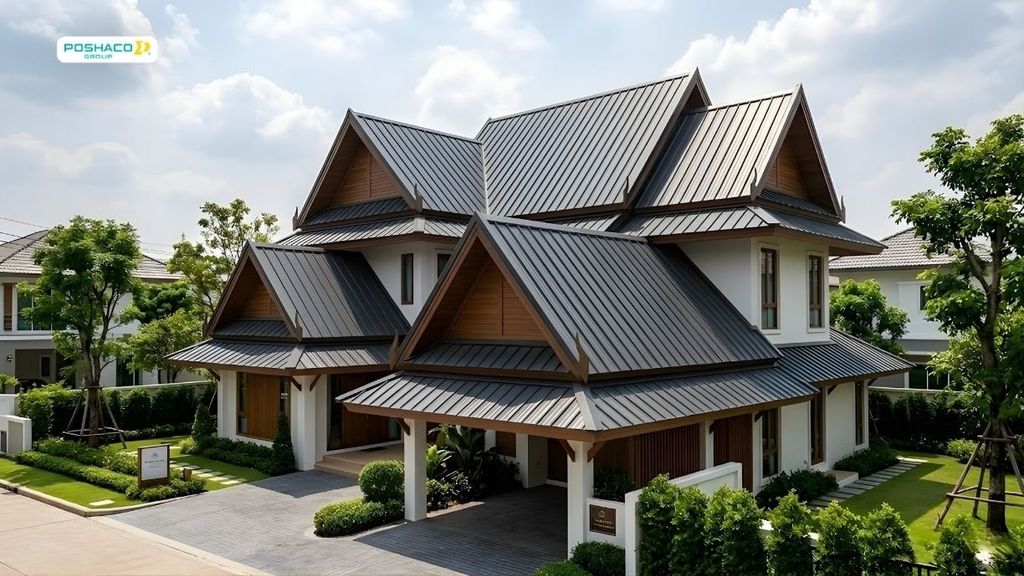 nhà mái thái chuyển từ ngói sang tôn