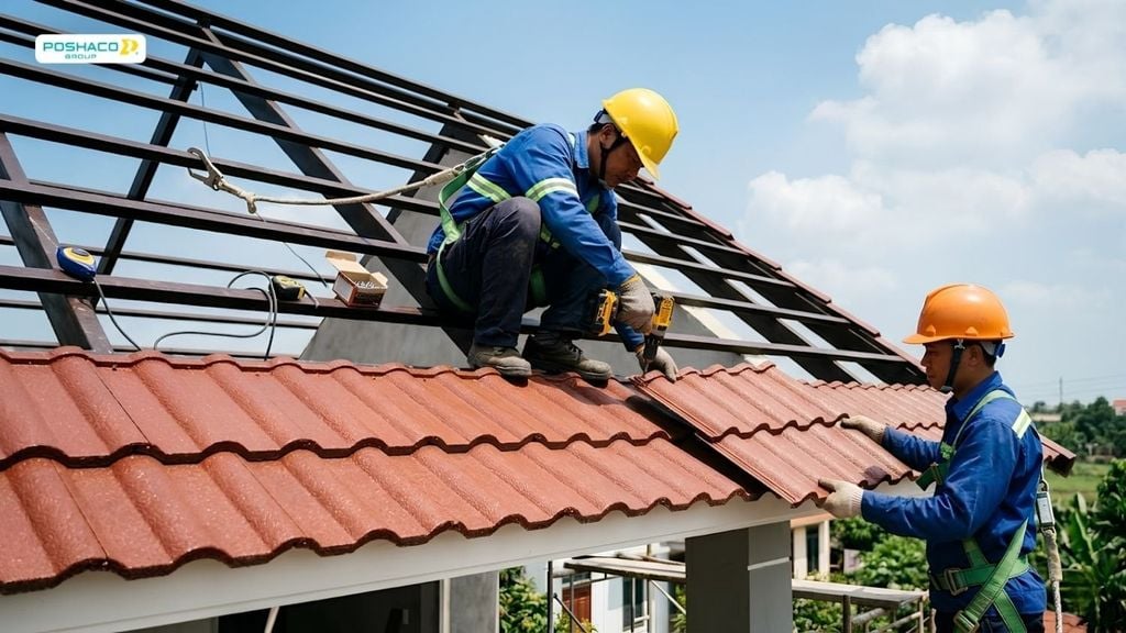 Quy Trình Thi Công Tôn Giả Ngói Chuẩn