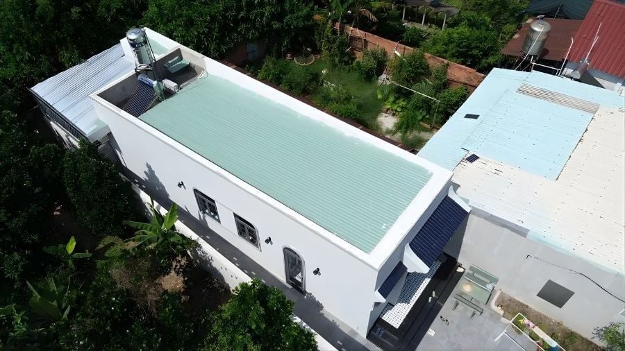 Mái bằng lợp tôn