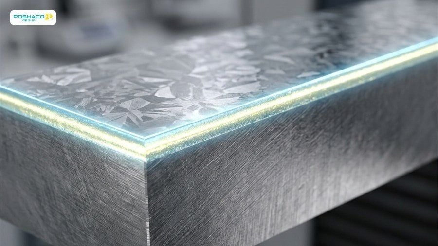 Cấu tạo lớp mạ hợp kim nhôm kẽm của tấm tôn lạnh truyền thống