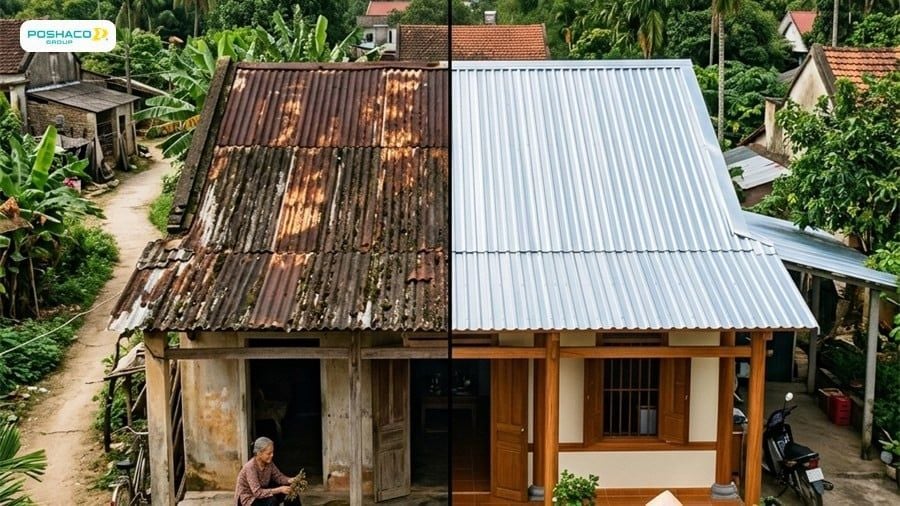 Sự khác biệt vượt trội về khả năng chống rỉ sét của tôn mạ Magie GLMAG so với tôn lạnh thường