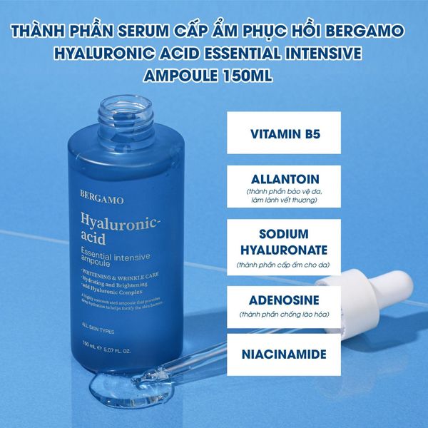 Serum cấp ẩm phục hồi Bergamo