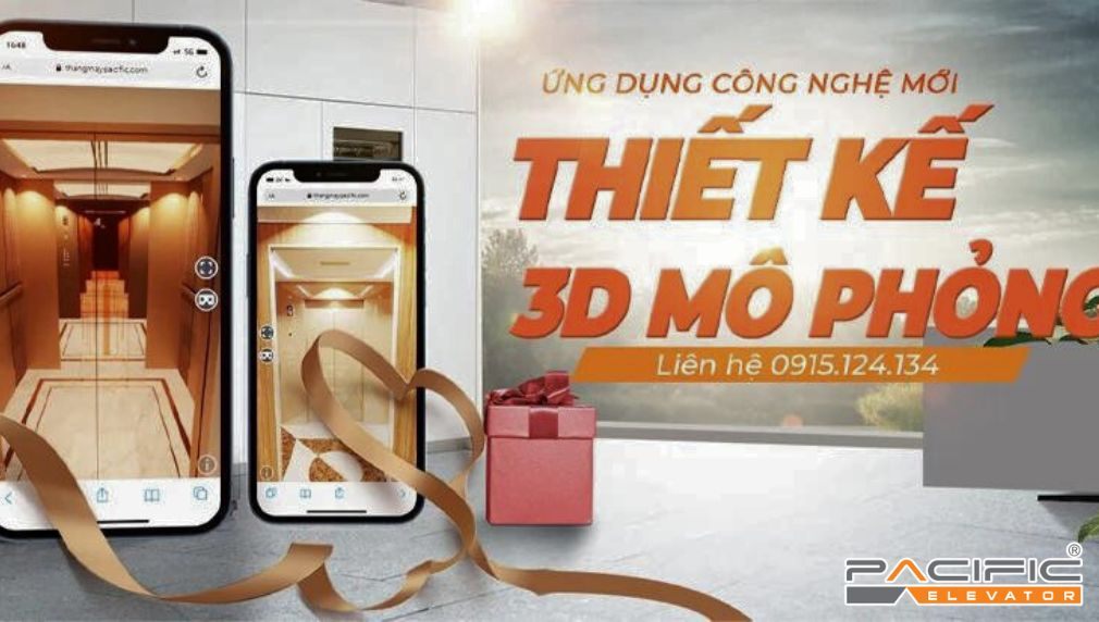 Thang máy Pacific cung cấp bản thiết kế thang máy 3d