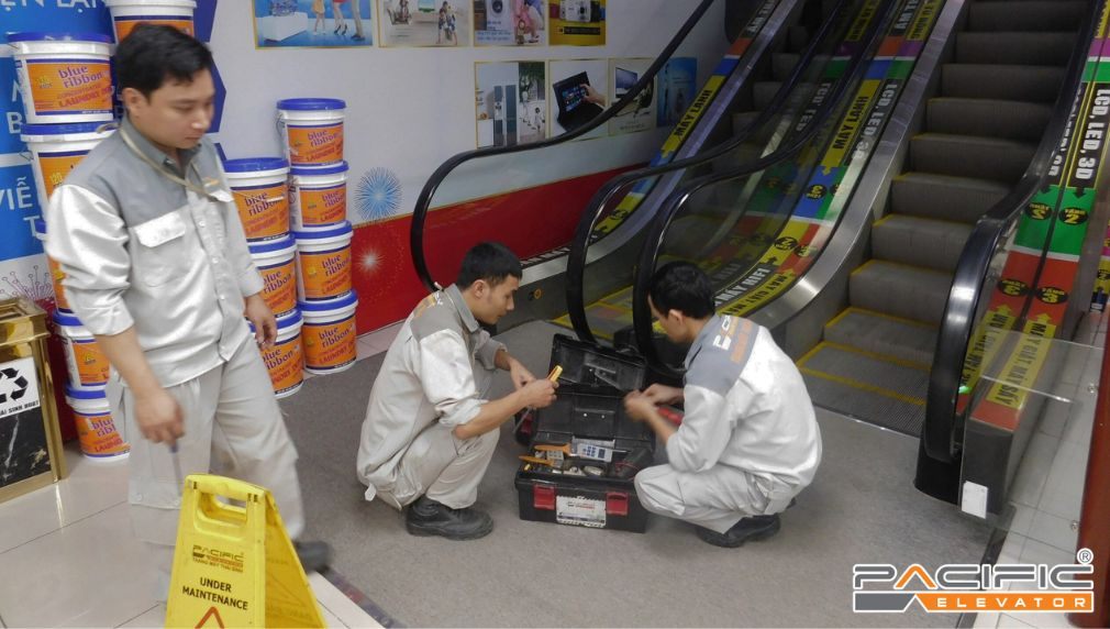 kỹ thuật Pacific bảo trì thang cuốn